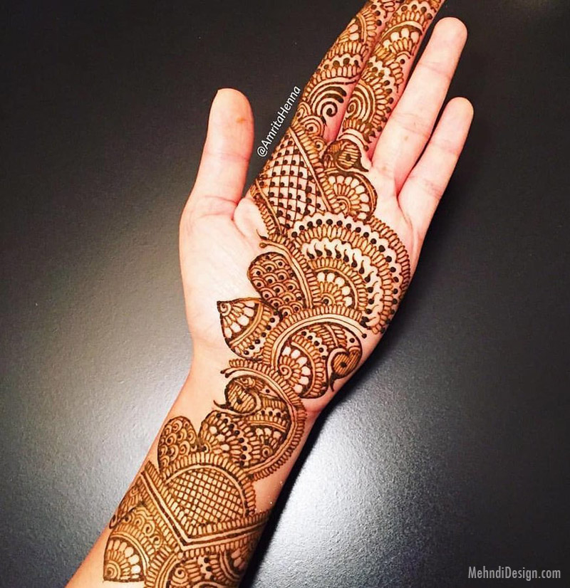 arabic mehndi design by amrita henna