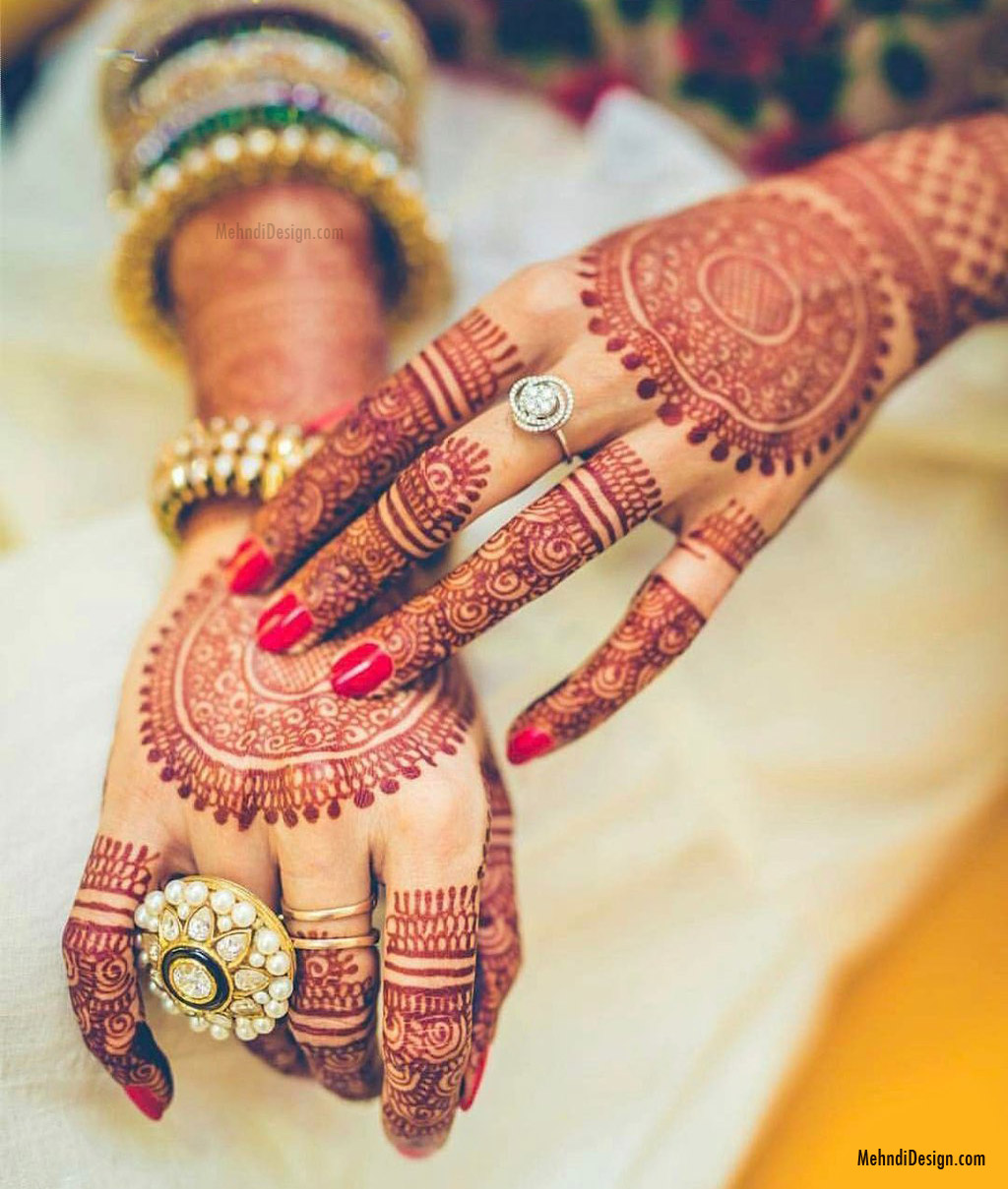 mehndi designs for bride for front hand